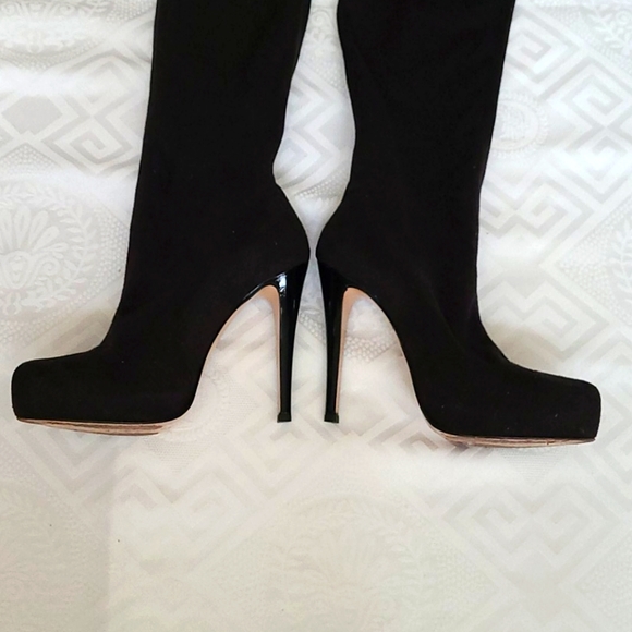 Gianni Marra knee High Leather Boots - Picture 2 of 6